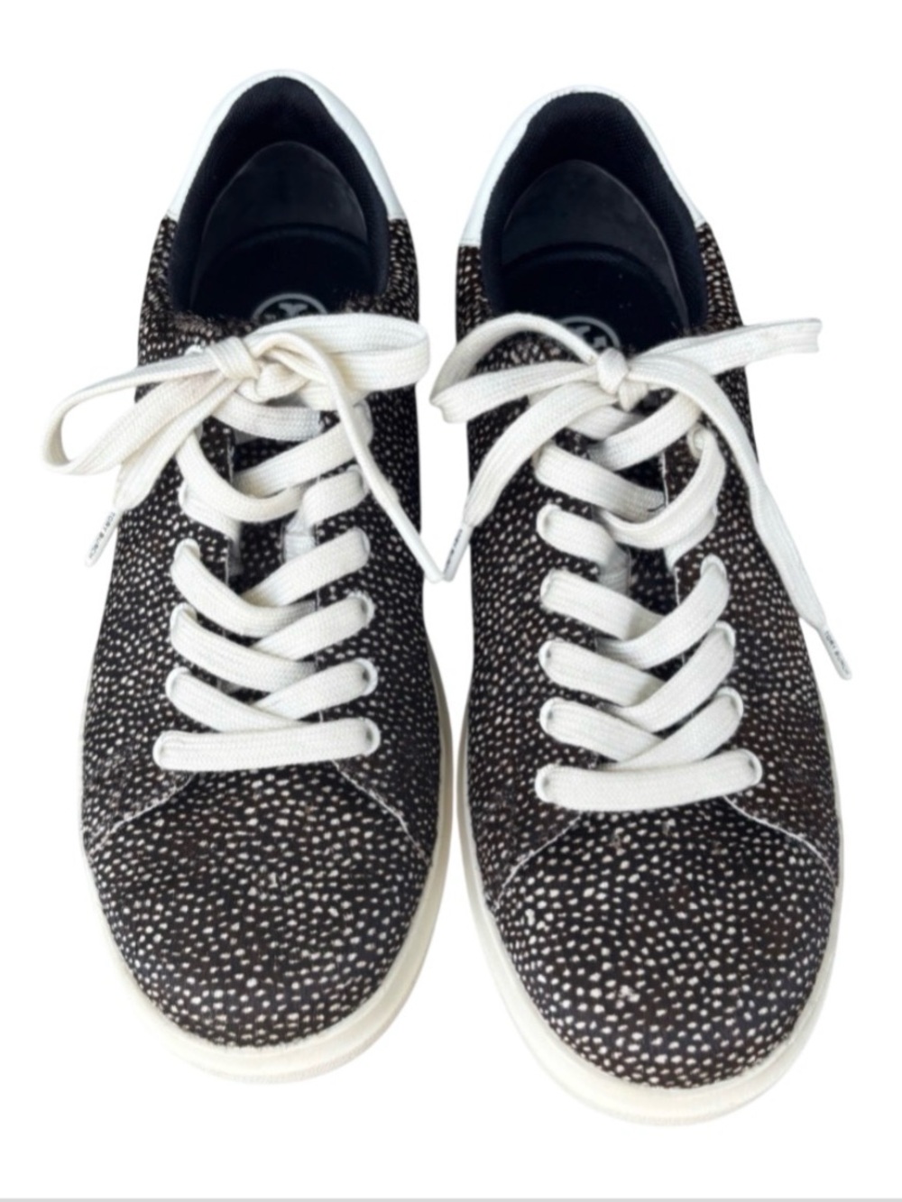 TORY BURCH- Black and White Howell Court Low-Top Sneakers sz 7.5